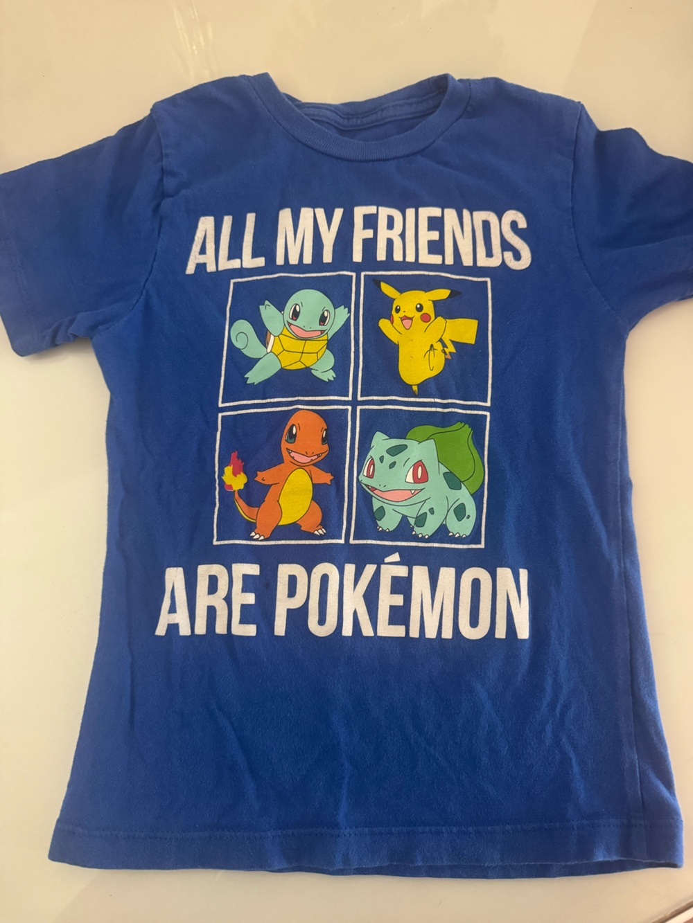 Kids Pokémon Tee with Pikachu, Charmander, Squirtle & Bulbasaur